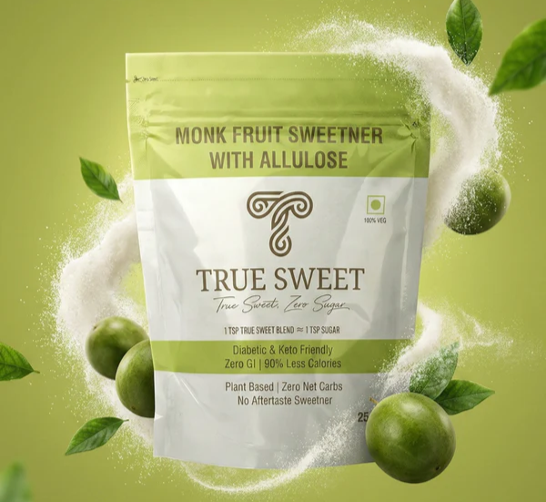 Monk Fruit Sweetener with Allulose | No Erythritol | 250g